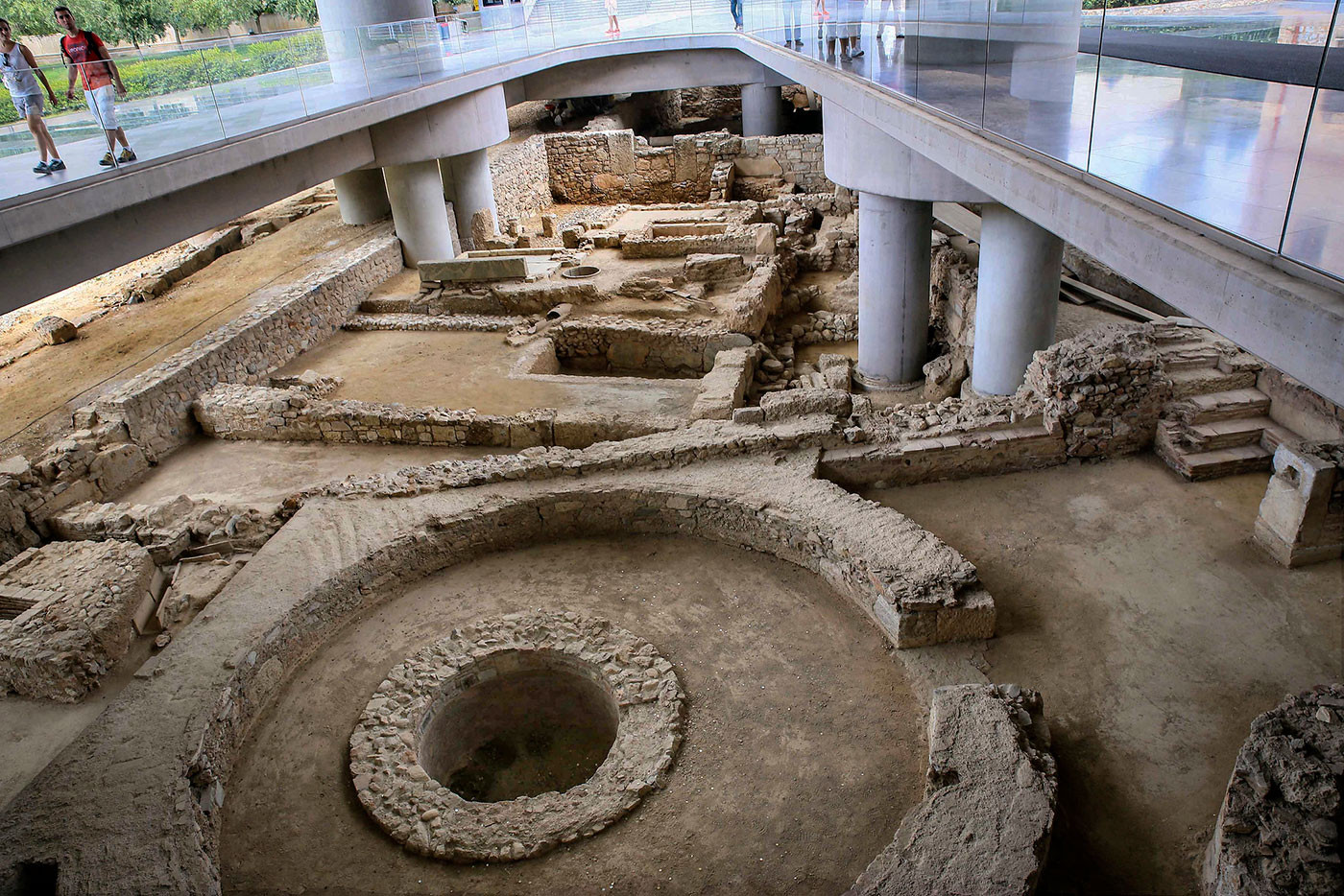 The Excavation Site Under the New Acropolis Museum
