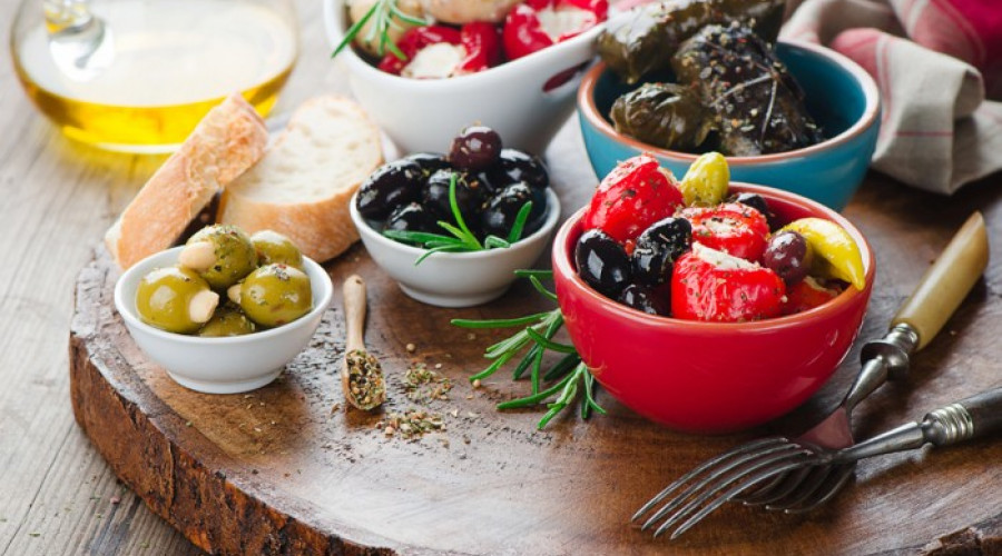 Principais produtos gregos tradicionais para uma dieta mediterrânea